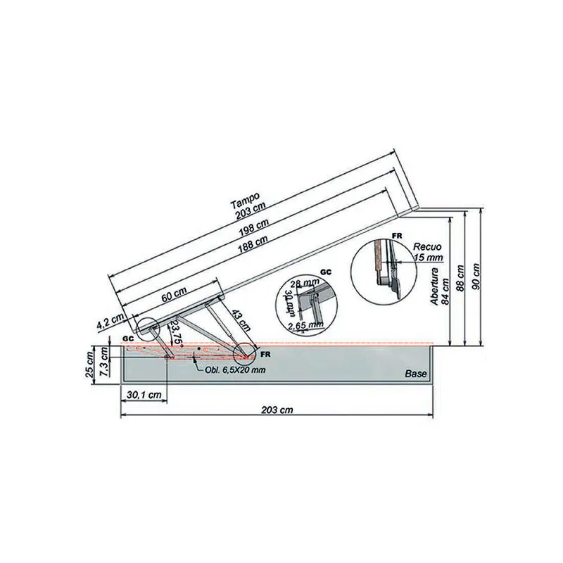 ART117 – CH. 2,65 C/ 600MM ART135 – CH. 2,65 C/ 850MM ART129 – CH. 2,65 C/ 1000MM ART110 – CH. 2,65 C/ 1200MM